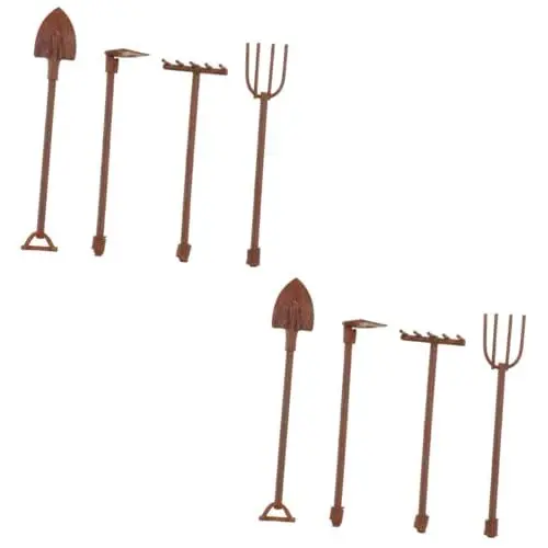 Produktbild: Supvox 8 Teiliges Garten Und Landschaftsbau Ornament Kindergarten Pflanzen Set Dekorationen Für Salas De Casa Puppenhaus Gartengeräte Kinder Outdoor Spielzeug Schaufel