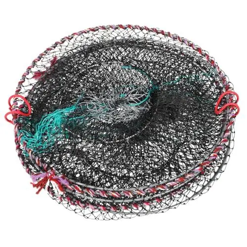 Produktbild: Supvox Angelkäfig Angler ausrüstung meeresangeln fischerzubehör Seefischen Maschennetz faltbares Krabbennetz Werkzeug Wurfnetze zum Angeln faltbares Fischernetz kleines Fischernetz Nylon