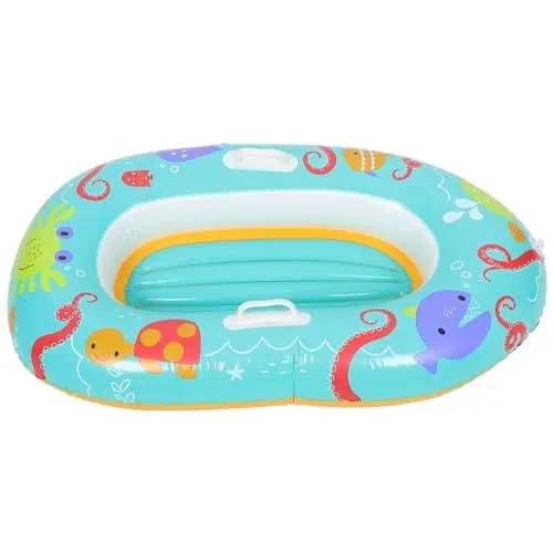 Produktbild: Supvox Aufblasbares Kinderboot Cartoon Kajak mit Handläufen Sicheres Wasserspielzeug für Pool und Strand Leichtes PVC Material für Junge Mädchen Spaßige Wasseraktivitäten für Jungen und Mädchen