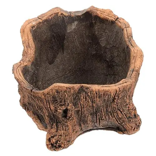 Produktbild: Supvox Blumentopf Aus Holzimitat Rasen-schlüsseletui Betonformen Kunstpflanzen Im Freien Gefälscht Gartenpflanzer Kopfpflanzer Kreativer Blumentopf Holzpflanzer Künstliche Pflanzen Zement