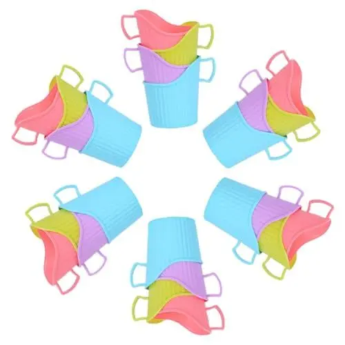 Produktbild: Supvox Cup Holder Kaffeebecher 24 Stück Getränkehalterhülle Aus Kunststoff Einweg-Pappbecher Anti-Scald Cup Holder