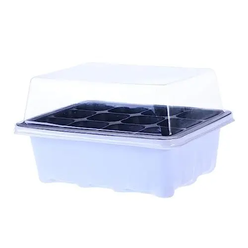 Produktbild: Supvox Bonsai-töpfe Aus Pp-Material Tablettdeckel 12 Mulden Sprossenplatte Feuchtigkeitsspeichernd Für Hobbygärtner