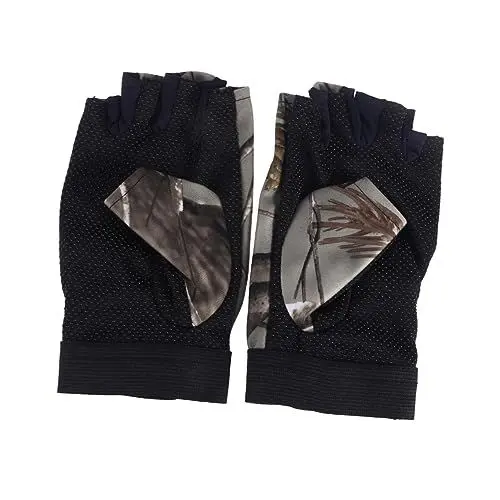 Produktbild: Supvox Fingerlose Angelhandschuhe Anglerhandschuhe Outdoor Handschuhe Fingerlose fäustlinge Angel zubehör Angler kostüm verschleißfeste Handschuhe einfache Angelhandschuhe Tarnung Angeln