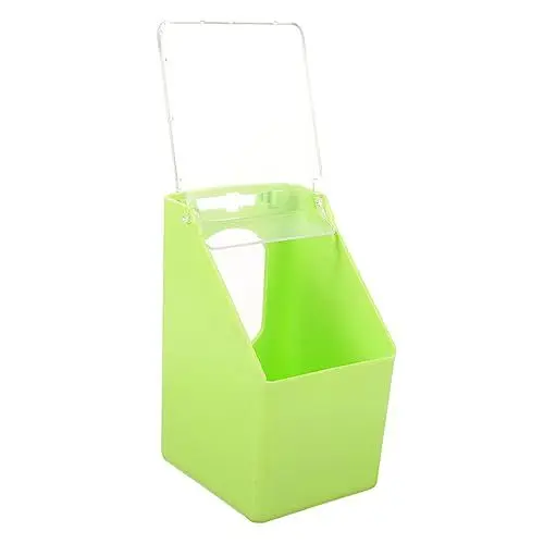 Produktbild: Supvox Multifunktionale Futter Und Wasserstation Für Tauben Hängende Futterbox Mit Deckel Grüner Taubenfütterungsbehälter Vogeltränke Und Sandbox Für Gesunde Ernährung Und Hygiene