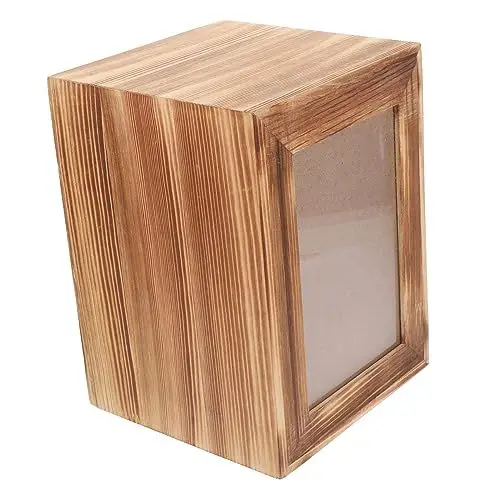 Produktbild: Supvox Gedenkgeschenke Haustier Das Geschenk Bilderrahmen Gedenkurne Urne Aus Knochenasche Urnen Tiere Asche Flasche Katzenurne Katzenasche Urne Holz Die Katze Schmücken