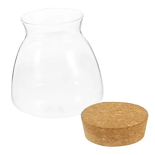 Produktbild: Supvox Glasterrarien Für Pflanzen Glasbehälter Für Terrarien Moos Terrarium Terrarienglas Glasterrarium Mit Deckel Ökosystem Terrarium Mikrolandschaft Terrarium Kork Eiche Einmachglas