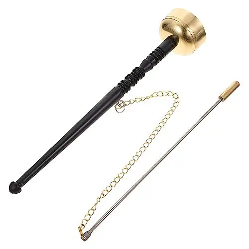 Produktbild: Supvox Glockenspiel Zitieren Tempel Qing Handglocke Meditation Chime Sound Zen Bell Klangbad Tibetische Bells Musik Schlaginstrument Aus Kupfer Buddhist Geschenk Kupfer Mit Silber Buddha