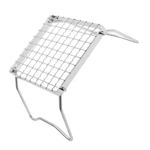 Produktbild: Supvox Grill im Freien Camping-Kochgestelle Kekskühlregal Feuerstelle Grillrost Grillgitter Grillgestell grill für unterwegs Warmhalterost aus Metall Grillständer Rostfreier Stahl Silver