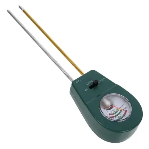 Produktbild: Supvox Intelligenter Bodendetektor Zimmerpflanzen Boden Ph-Tester Boden Ph-Meter Bodenfeuchtigkeitsmesser Feuchtigkeitsmesser Für Bäume Garten Ph Meter Aluminiumlegierung Green