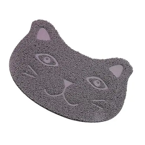 Produktbild: Supvox Katzenstreu-auffangmatte 30 X 40 Cm Grau Haustierfreie Katzentoilettenmatten für Katzen