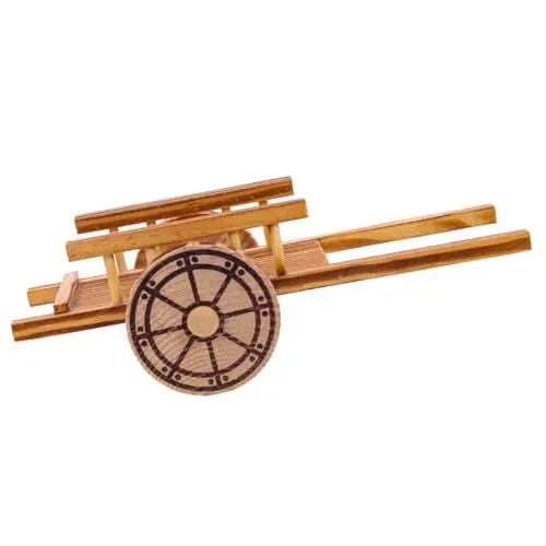 Produktbild: Supvox Kleiner Einkaufswagen Modell Holz Miniatur Gartenwagen Schubkarre Für Kinder Spielzeug Dekoration