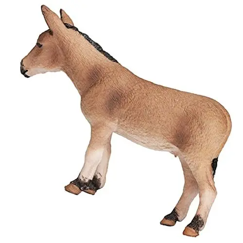 Produktbild: Supvox Miniatur Esel Modell Figur Stehendes Tierornament für Tischdekoration Naturgetreues Design Geeignet für Garten Wohnzimmer Büro Kinderzimmer und Geschenkidee