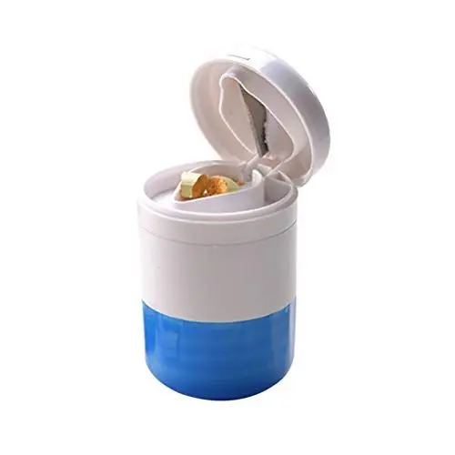 Produktbild: Supvox Multifunktions Pille Crusher Splitter Pille Pulverizer Grind Medizin schneiden Tabletten Teiler Aufbewahrungsbox Perfekt f¨¹r Zuhause und Reisen (blau)