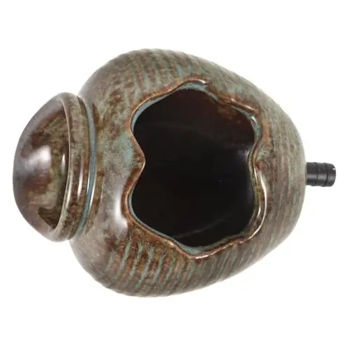 Produktbild: Supvox Eleganter Keramik-wasserbrunnen Filtersystem Dekorativer Gartenbrunnen Teichbrunnen Kleiner Brunnen Für Drinnen Und Draußen