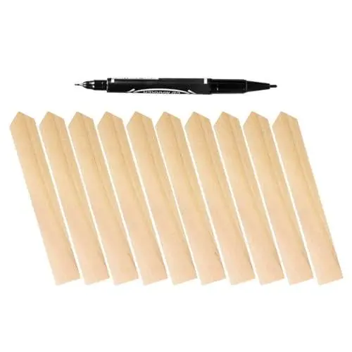 Produktbild: Supvox Pflanzenetiketten Aus Holz Mit Marker 11 Pflanzenetiketten Aus Holz Gartenetiketten Gartenmarkierungen Für Töpfe Kräuter Blumen Gemüse