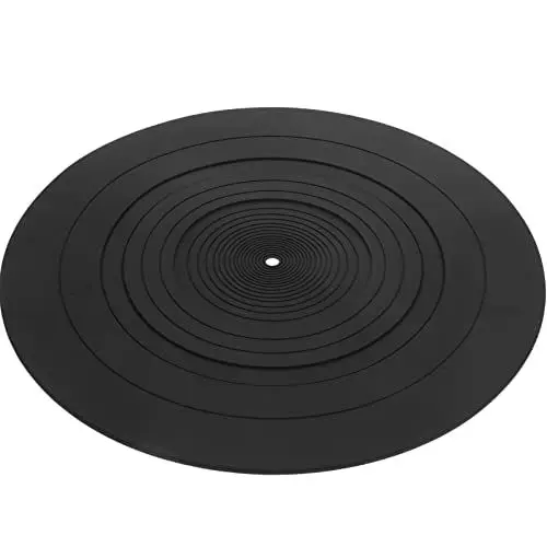 Produktbild: Silikon Plattentellerauflage FüR Plattenspieler - Antistatische Gummimatte Zur Reduzierung Von Vibrationen Und Kratzern 29.5 cm Durchmesser