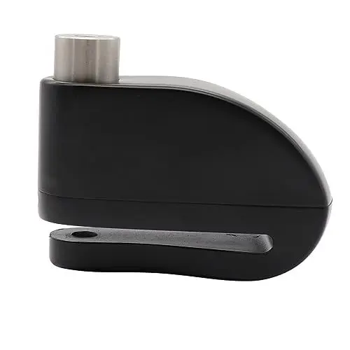 Produktbild: Supvox Motorradschloss Alarm Scheibenbremsenschloss für Roller Fahrrad Universal Sicherheitsschloss Edelstahl Schwarz L4141bk