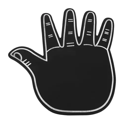 Produktbild: Supvox Schwarze Schaumstofffinger Riesige Hand Aus Eva-Schaumstoff Für Sportveranstaltungen Fingerdesign Für Gemeinschaft Und Feiern Cheerleading-Requisite