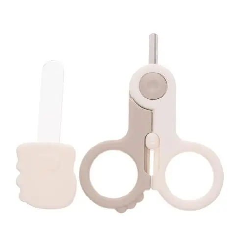 Produktbild: Supvox Sicherer Babynagelknipser Mit Schutzmechanismus Nagelpflege Neugeborene Ergonomische Fingernagelschere Für Junge Mädchen Und Kleinkinder Mit Sanfter Nagelfeile