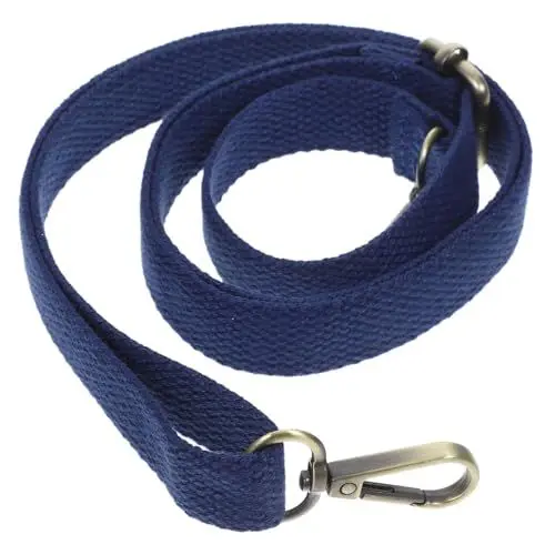Produktbild: Supvox Taschengurte Zum Wechseln Verstellbar Taschengurt Trageriemen doppelseitig Schultergurt mit drehbaren Taschenzubehör ca. 130 x 2cm Dunkelblau Campingliege