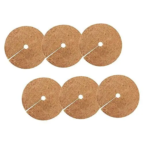 Produktbild: Supvox Vögel 30 STK Blumentopf Kokosmatte Baumring aus Fasermulch Liner-Wurzel Untersetzer Gemüsefach Baummulchkreise Blumentopfmatte aus Kokosfaser draussen Ringdichtung Pack