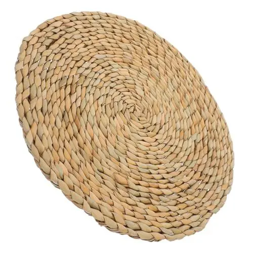 Produktbild: Supvox Vielseitiges Geflochtenes Strohkissen 35x35cm Für Terrasse Und Fensterplatz