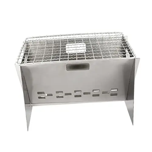 Produktbild: Supvox Zusammenklappbarer Grill Schwenkgrill Rostfreier Stahl Rotieren Multifunktion Werkzeug