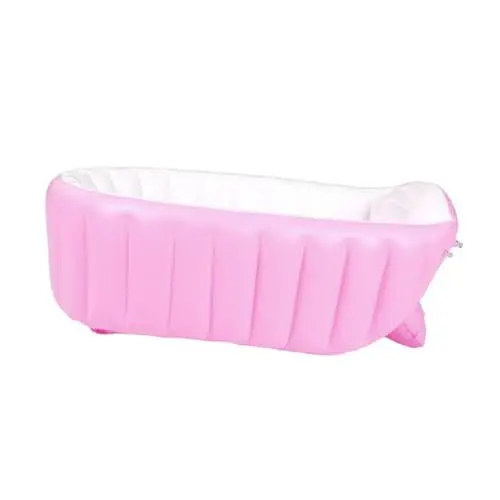 Produktbild: Supvox Verdickte Aufblasbare Babybadewanne Tragbares Schwimmbecken Für Kleinkinder Faltbares Duschbecken Rosa