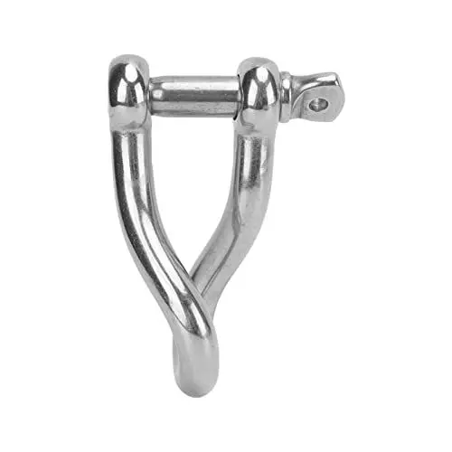 Produktbild: SUPYINI 12 Mm Edelstahl-Drehschäkel, Gedrehter Ankerschäkel mit Schraubstift, Hohe Bruchfestigkeit für Marineyachten, Schnellboote, Schiffe