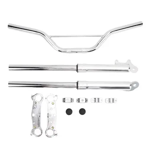 Produktbild: SUPYINI 22mm Motorrad Lenker Vorderradgabel Stoßdämpfer Set Metalllegierung Ersatz Apollo Motocross Mini Dirt Pit Bike Klein 47 49 50 ATV Roller
