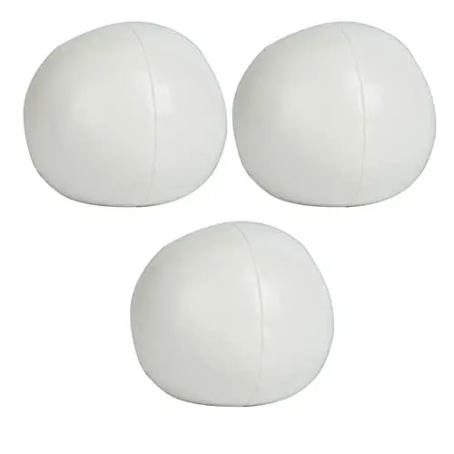 Produktbild: SUPYINI Jonglierbälle, 3-teiliges PU-Clown-Jonglierball-Set, Clown-Jonglierball-Set für Anfänger und Profis für Drinnen und Draußen (Weiß)