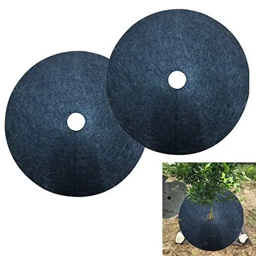 Produktbild: SUPYINI Unkrautschutzmatte, Baumschutzmatte, Baumunkrautmatte Zur Unkrautbekämpfung, Wurzelschutz (Außendurchmesser 72 cm, Innendurchmesser 8 cm)