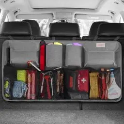 Produktbild: SURDOCA Auto Kofferraum Organizer für SUV, (7 Mal AKTUALISIERT) Auto Kofferraumtasche, Autozubehör Innenraum, Platzsparexperte, Schwarz L