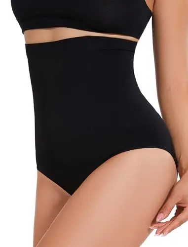 Produktbild: SURE YOU LIKE Damen Shapewear Miederhose Hohe Taille Bauchweg Kompressionsunterwäsche Atmungsaktive Figurformende Miederslips Body Shaper