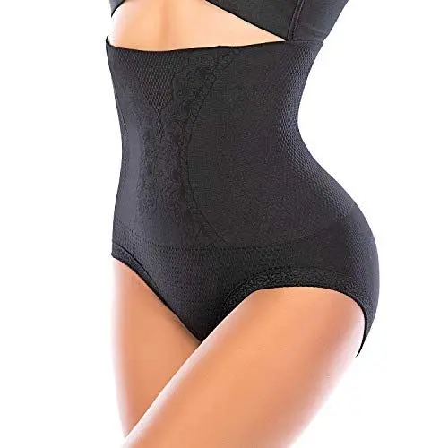 Produktbild: SURE YOU LIKE Shapewear Damen Bauchweg Unterhose Hohe Taille Figurenformender Miederslip Miederhose Body Shaper Unterwäsche, Schwarz, M/L