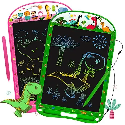 Produktbild: surekuo LCD schreibtafel Kinder 2 Pack, 10 Zoll LCD Schreibtafel Spielzeug, Löschbarem Handschrift Block, Wiederholtes Schreiben Und Zeichnen