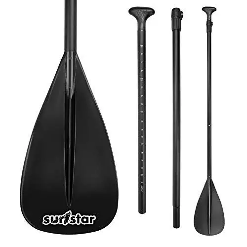 Produktbild: surfstar Verstellbares SUP-Paddel, Stand Up Paddle Board Paddel, 3-teiliges schwimmendes Paddel mit Aluminiumschaft