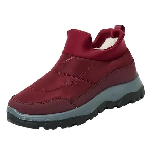 Produktbild: Surttan Schneeboots Damen Elegant Boots Fellgefütterte Schnee Stiefel Warme Gefüttert Schneeboots Winterstiefel Kuschelig Schnürstiefeletten Schneeschuhe Klassische Winterschuhe Schneestiefel