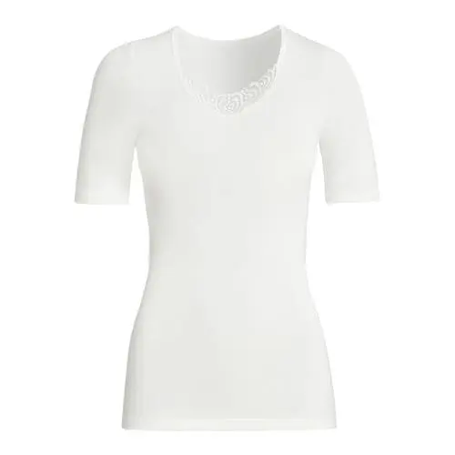 Produktbild: Susa Damen Angora Spenzer S8010820 Thermounterwäsche - Oberteil, Weiß (Wollweiß 122), XL EU