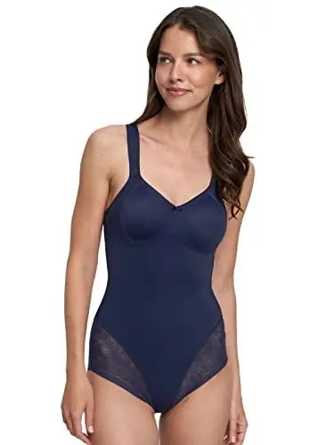 Produktbild: Susa Body ohne Bügel Milano I Body Shapewear Damen I Frauen Mieder I Softer Bodysuit mit Powerlace Spitze I Formt deutlich Taille, Bauch und Po