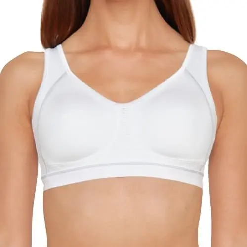 Produktbild: Susa Damen Bügel 7316 Sport-BH, Blickdicht, Weiß (Weiß 003), 80 A