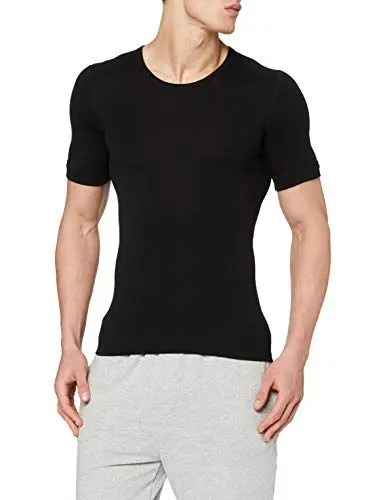 Produktbild: Susa Herren Angora Unterhemd S8010070 Thermounterw sche Oberteil, Schwarz (Schwarz S750), L EU