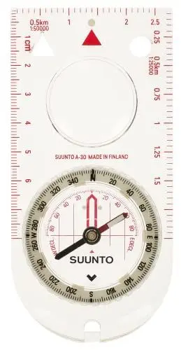 Produktbild: Suunto Kompass A-30 NH, Nördliche Hemisphäre, Metrische Skala, SS012095013, Weiß