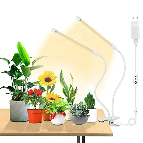 Produktbild: SUWITU Pflanzenlampe LED Vollspektrum, 96 LEDs Pflanzenlicht, Pflanzenleuchte mit Zeitschaltuhr Wachstumslampe 10 Arten von Helligkeit 3 Lichter Modi 360°Einstellbar Grow Lampe für Zimmerpflanzen