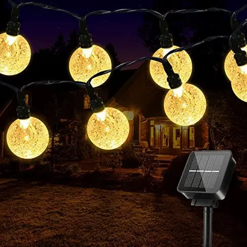 Produktbild: SUWITU Solar Lichterkette Aussen, 9.5 Meter 50 LED Lichterkette Außen Solar mit 8 Modi und Timer Wetterfest Outdoor Solarlichterkette Strom für Garten, Balkon, Terrasse, Bäume, Hochzeiten,Ostern