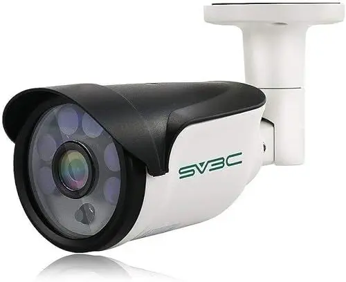 Produktbild: SV3C Upgrade 2023 POE IP Kamera Outdoor 4MP Überwachungskamera Aussen mit Mensch Bewegungsmelder, 20M Nachtsicht, IP66 wasserdicht, Eingebauter SD-Kartenschlitz