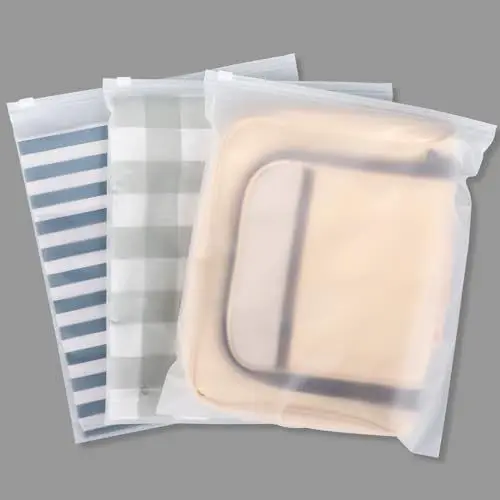Produktbild: Svaldo Zip Beutel Klein, 25 Stück 25 * 30cm Wiederverschließbare Beutel für Kleidung, Gefrostetem Beutel, Koffer Organizer für Kleidung, Unterwäsche, Handtuch (mit Entlüftungslöchern)