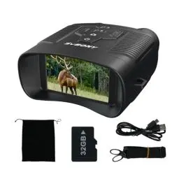 Produktbild: Svbony SA206 Nachtsichtgeräte, 8X Digitalzoom Nachtsichtgerät Fernglas 3W 850nm IR Strahler Nachtsicht, 3'' HD 4K Video 36MP Bild, Infrarot Fernglas Nachtsichtgeräte mit 32GB TF Karte für Jagd Camping