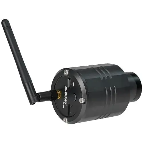 Produktbild: Svbony SC311 Einstiegs WiFi Teleskop Astronomiekamera, WiFi 4 Punkt Verbindung Wireless Kamera mit IMX662 CMOS Sensor, Teleskop Elektronische Okular mit 32 GB TF Karte für EAA und Planetenfotografie