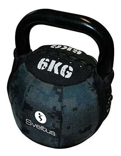 Produktbild: Sveltus Soft Kettlebell 6 Kg schwarz Krafttraining Muskeltraining Gewichte
